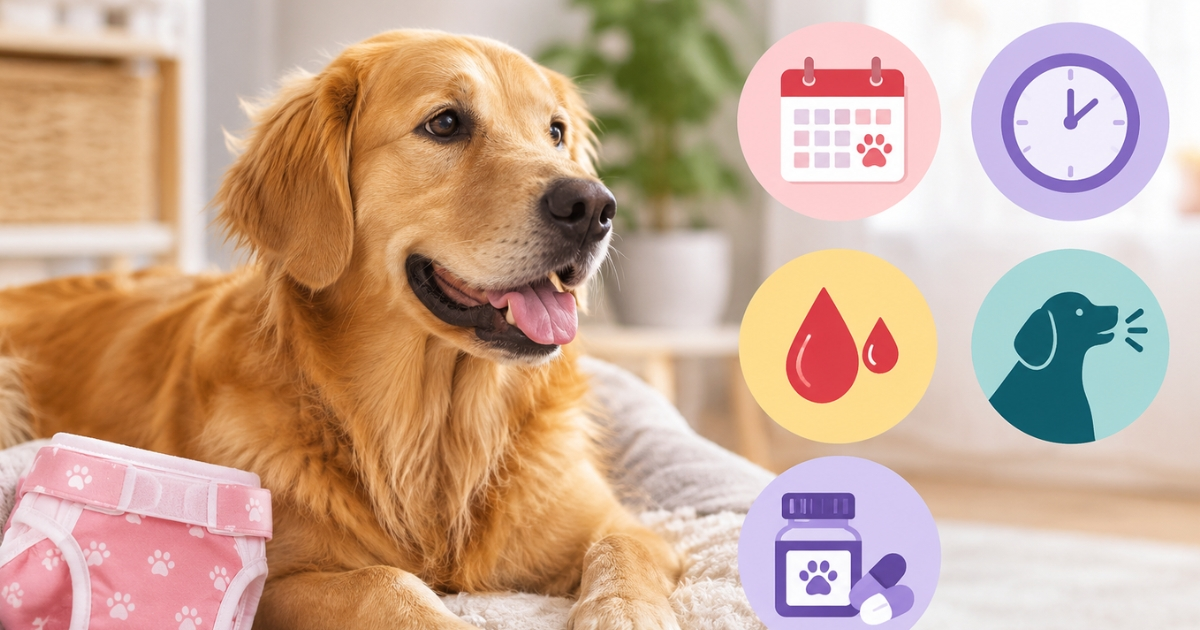 Dog in Heat Timeline, Duration, Symptoms and Medication